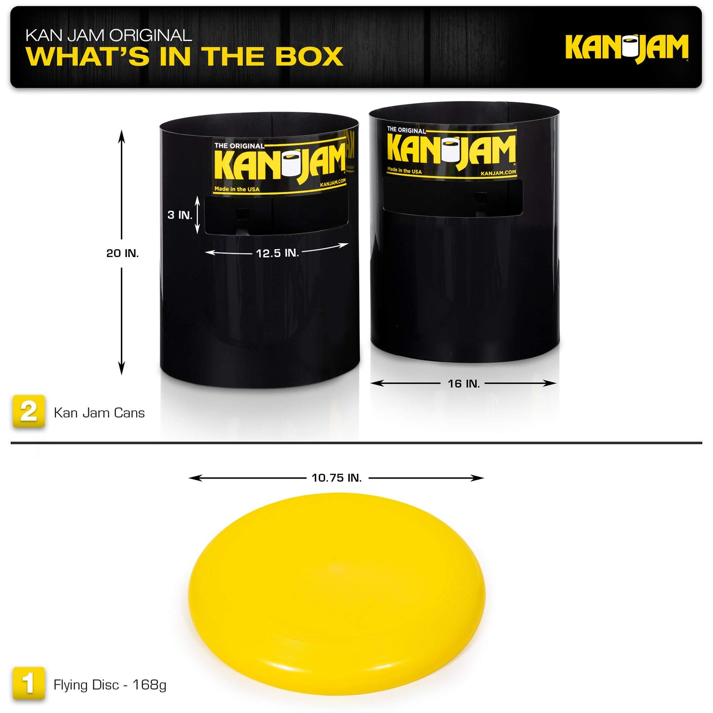 Kan Jam Original Disc Toss Game - Kan Jam Rookie, PRO and To-Go Disc Golf Sets with Illuminate LED Frisbee Versions
