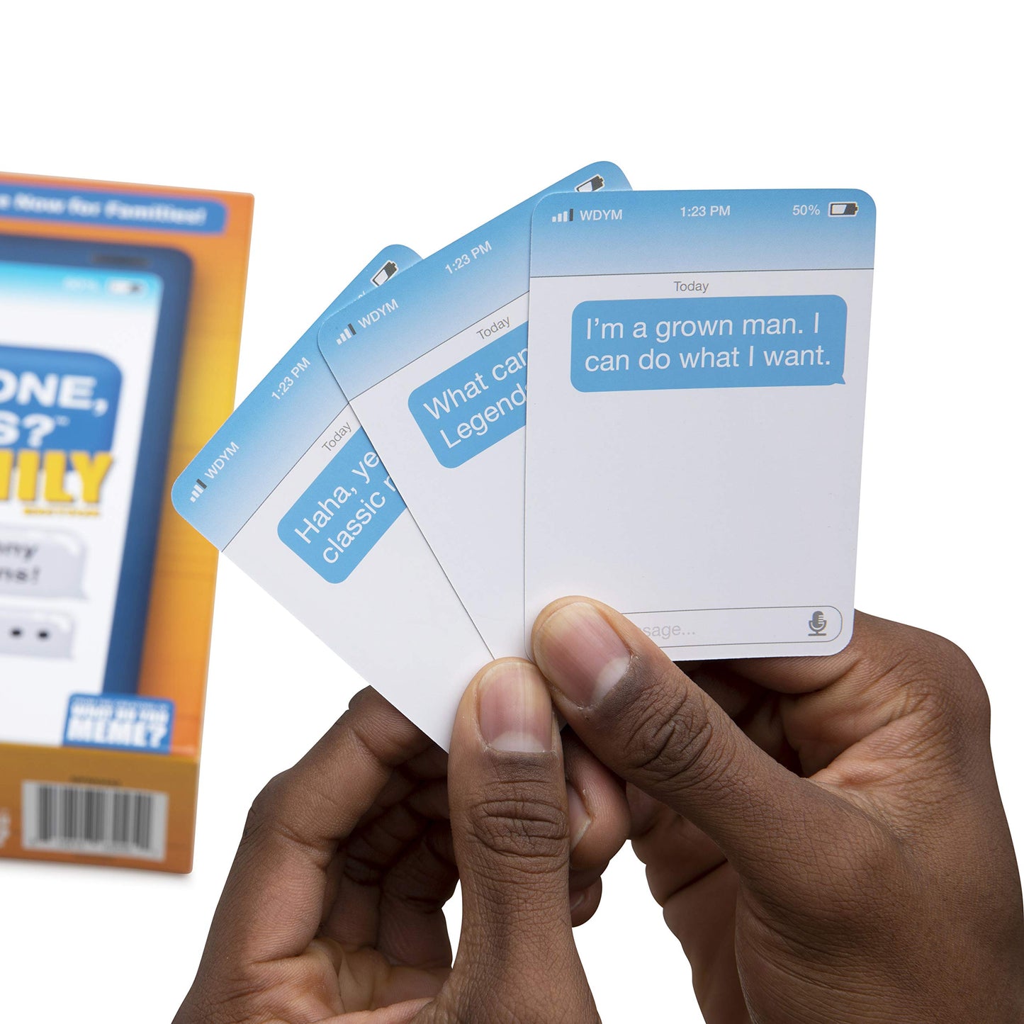 WHAT DO YOU MEME? New Phone, Who Dis? Family Edition - The Text Message Family Party Game, Easter Basket Stuffers
