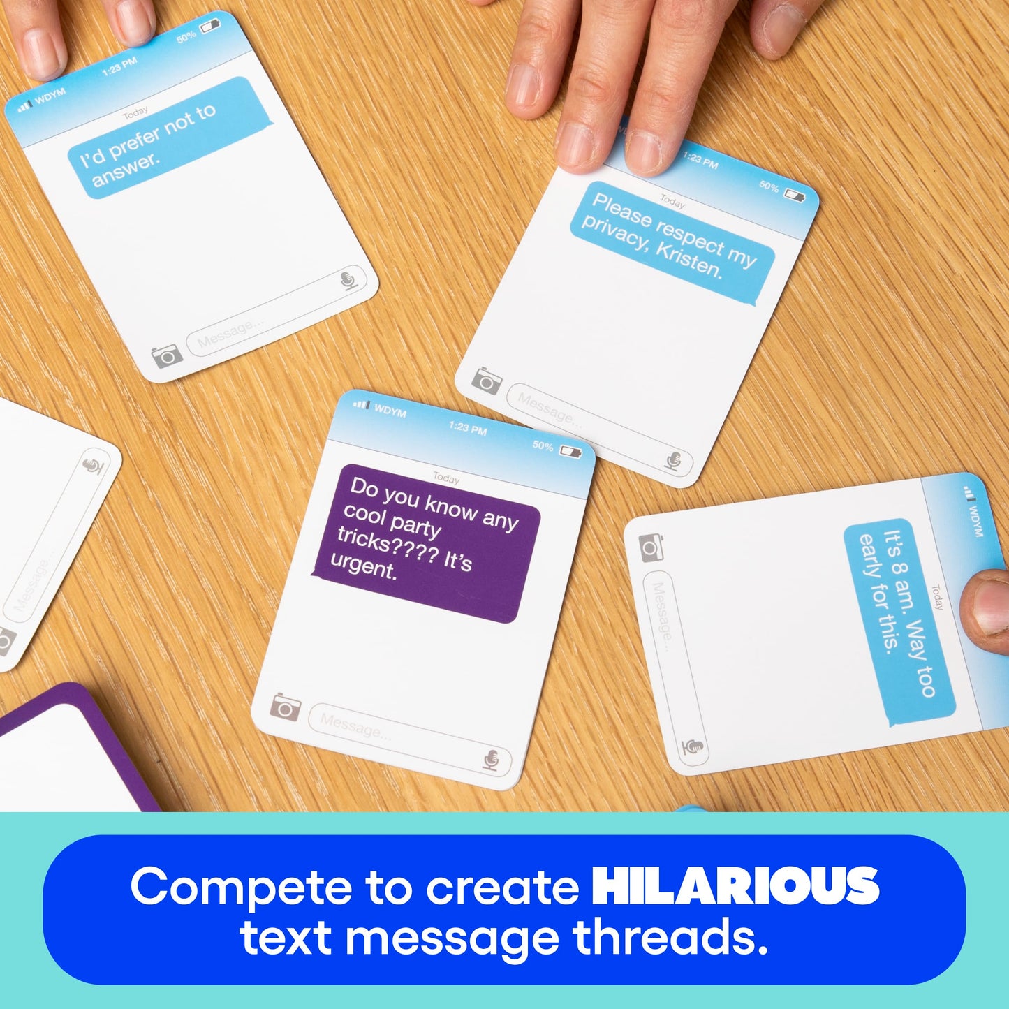 WHAT DO YOU MEME? New Phone, Who Dis? Family Edition - The Text Message Family Party Game, Easter Basket Stuffers