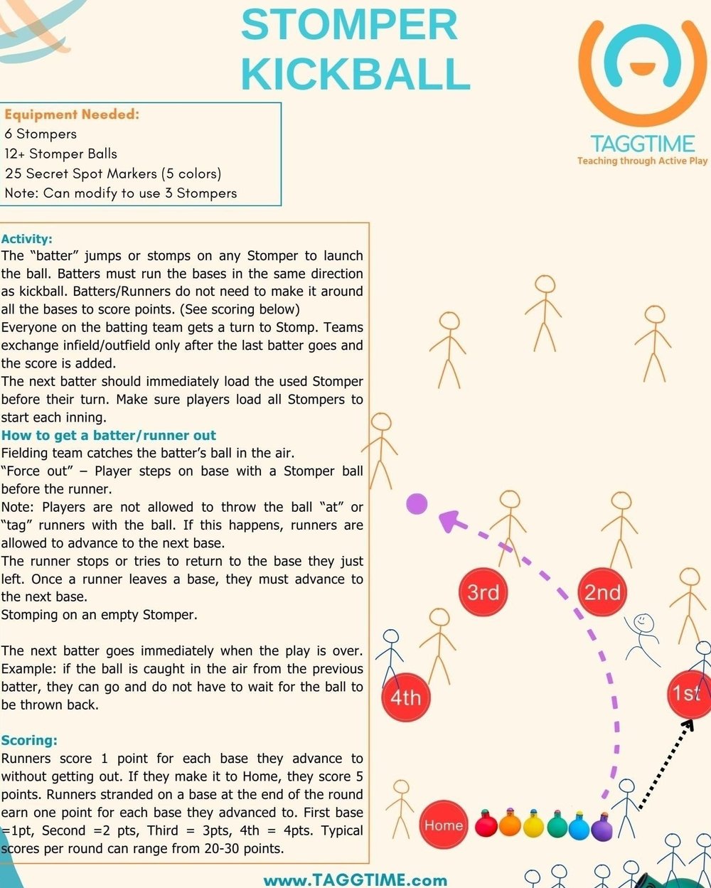 Tagg Time Stomper Lesson Book with 40 Games